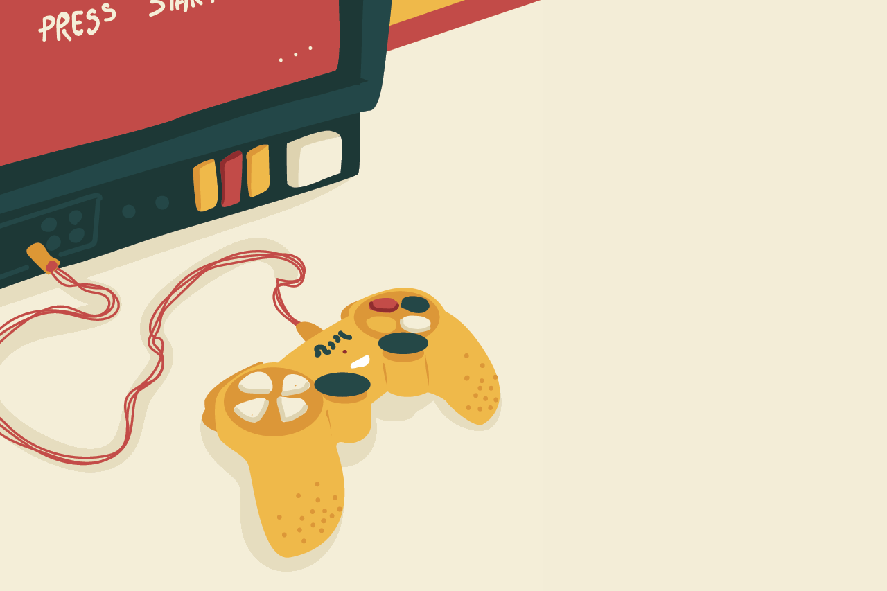 Ilustra&ccedil;&atilde;o de Duda Oliva sobre games