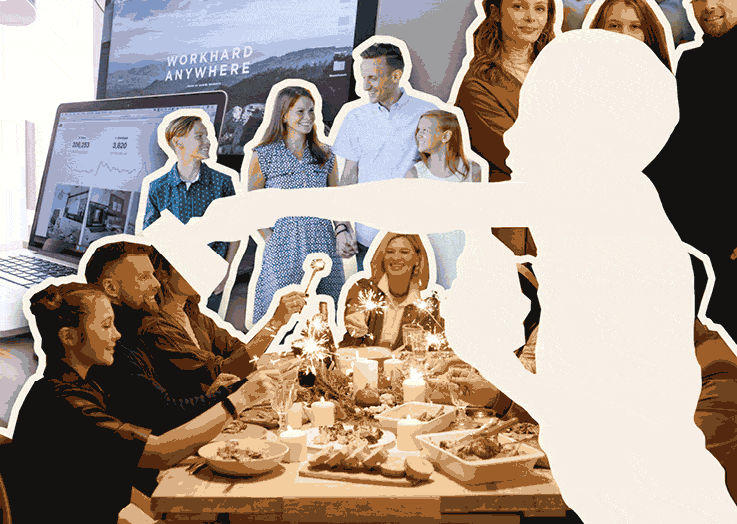 Anima&ccedil;&atilde;o feita de fotomontagem comparando as expectativas e a realidade de aluno que n&atilde;o conseguiu participar das aulas online.