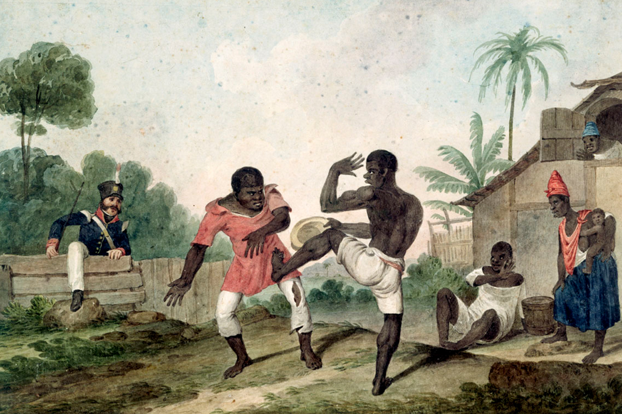 Homens jogando. Augustus Earle, 1824.