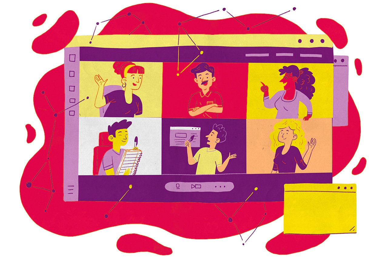 Neste curso gratuito, trouxemos dicas de como se comunicar com clareza e de forma acolhedora com os familiares das crian&ccedil;as e propostas de atividades para serem feitas em casa. Ilustra&ccedil;&atilde;o: Est&uacute;dio Kiwi