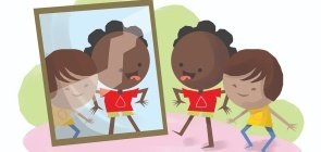 Fazendo caretas de despedida