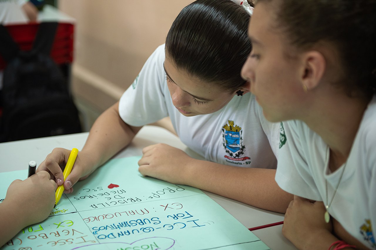 Os alunos de Priscila de Medeiros na EM Dona Miloca, em Rancharia (SP)