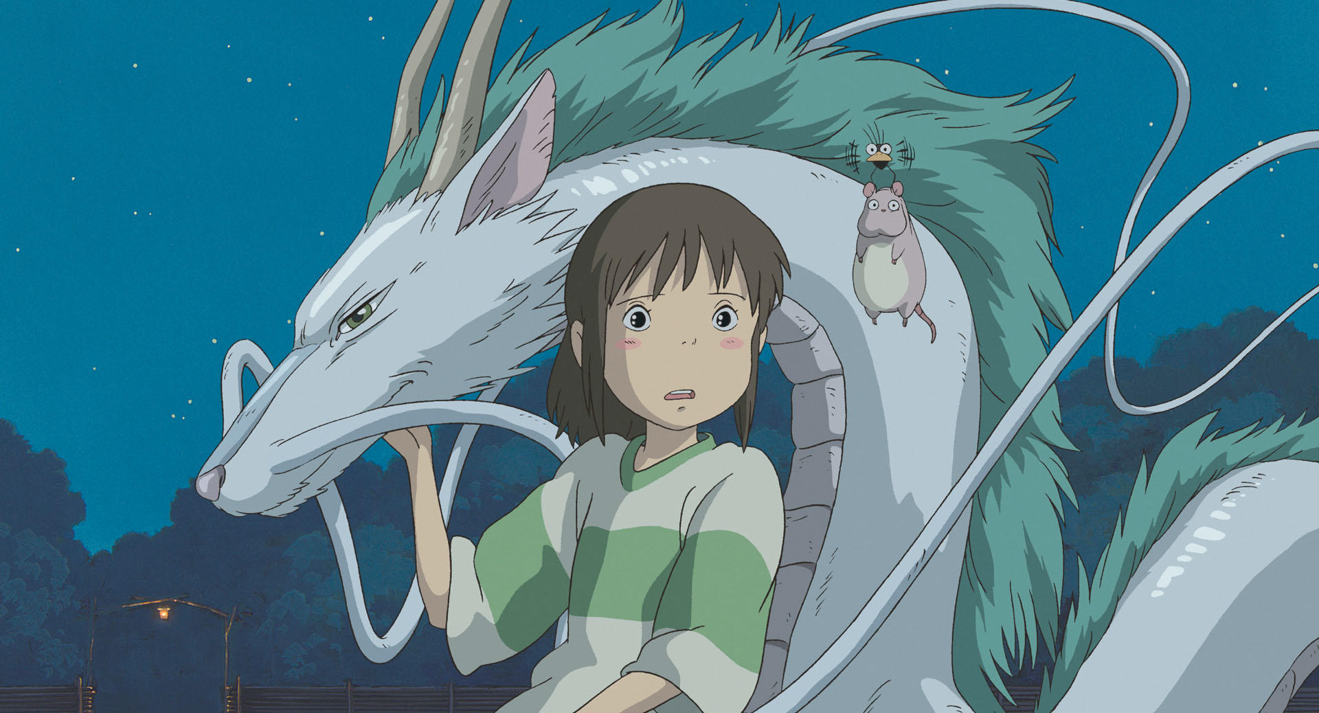 Imagem de divulga&ccedil;&atilde;o do filme A Viagem de Chihiro, do Est&uacute;dio Ghibli.