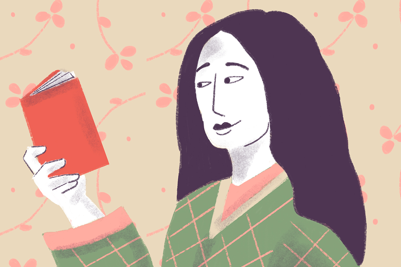 Ilustra&ccedil;&atilde;o em homenagem a Sei Sh&ocirc;nagon, escritora do s&eacute;culo 10 e 11 do jap&atilde;o feudal.