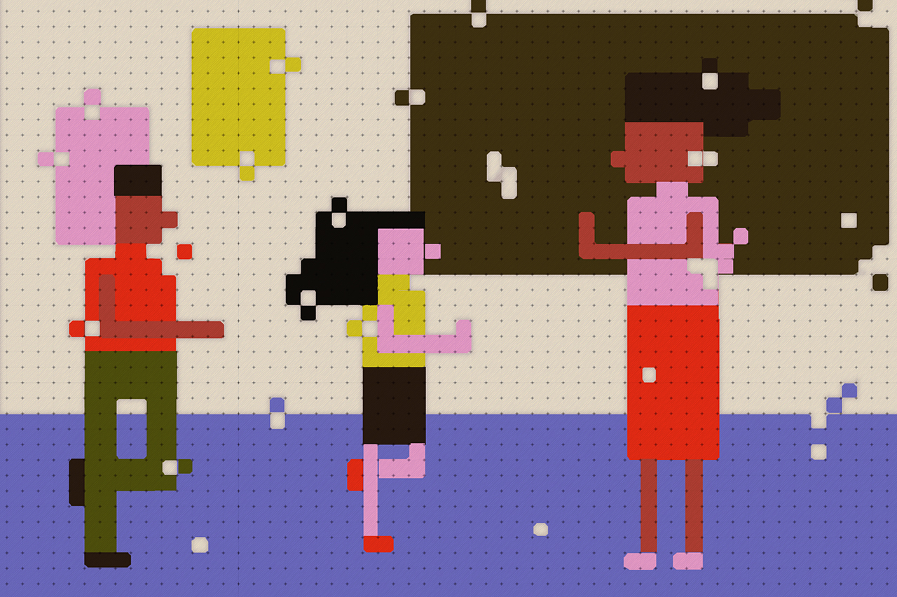 Ilustra&ccedil;&atilde;o de alunos e professora em atividade de leitura para verificar as condi&ccedil;&otilde;es socioemocionais dos estudantes.