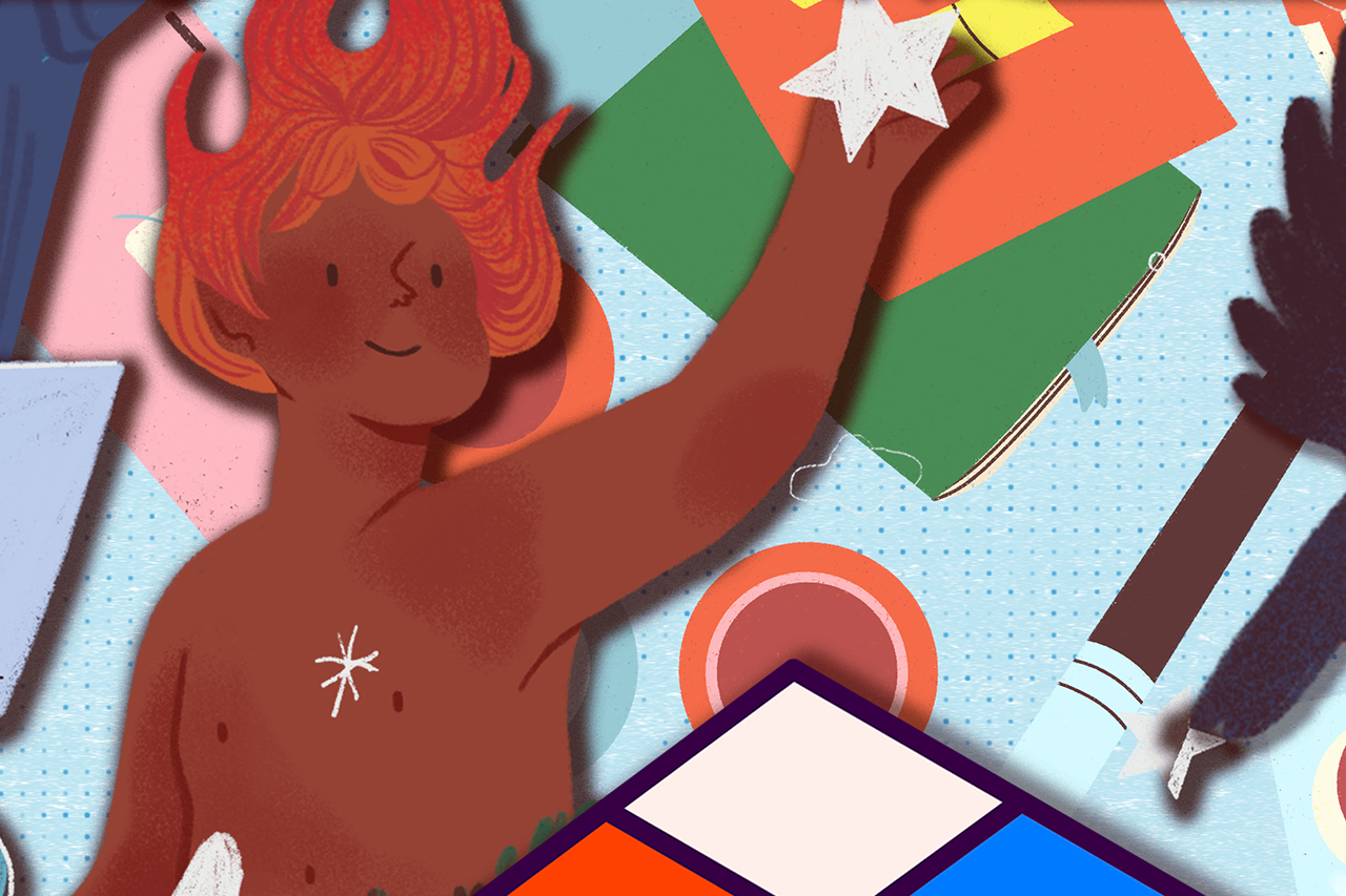 Compilado de ilustra&ccedil;&otilde;es para retrospectiva de conte&uacute;dos de Educa&ccedil;&atilde;o Infantil, em 2021.