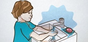 Onde está sujo? Atividade para lavar as mãos