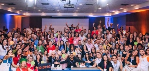 Encontro Nacional de professores da comunidade Conectando Saberes, em 2023, no Rio de Janeiro. Tema do encontro: Educador do Futuro