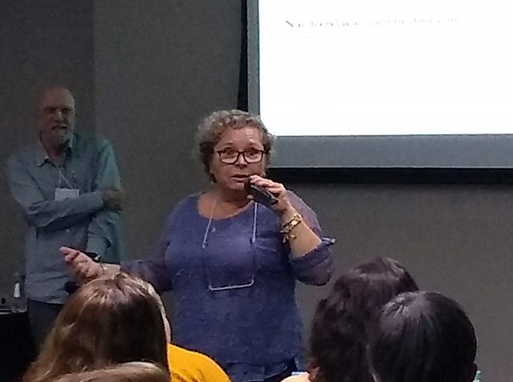 Flavia Vivaldi durante palestra