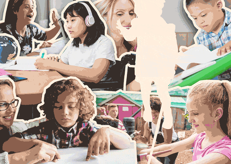 Anima&ccedil;&atilde;o criada a partir de fotomontagem demonstrando a diferen&ccedil;a entre expectativa e realidade das crian&ccedil;as pequenas no per&iacute;odo de aulas remotas.