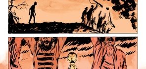 quatro quadrinhos da história dos Sertões